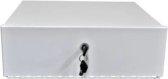Alt view image 3 of 5 - Heavy Duty 15" x 15" x 5" DVR Security Lock Box with Fan for CCTV Systems, White