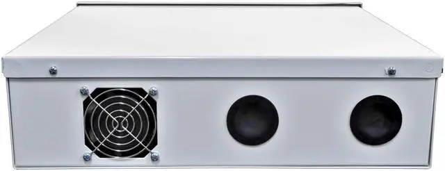 Alt view image 5 of 6 - Heavy Duty 18" x 18" x 5" DVR Security Lock Box with Fan for CCTV Systems, White