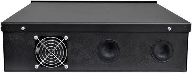 Alt view image 4 of 6 - Heavy Duty 18" x 18" x 5" DVR Security Lock Box with Fan for CCTV Systems, Black