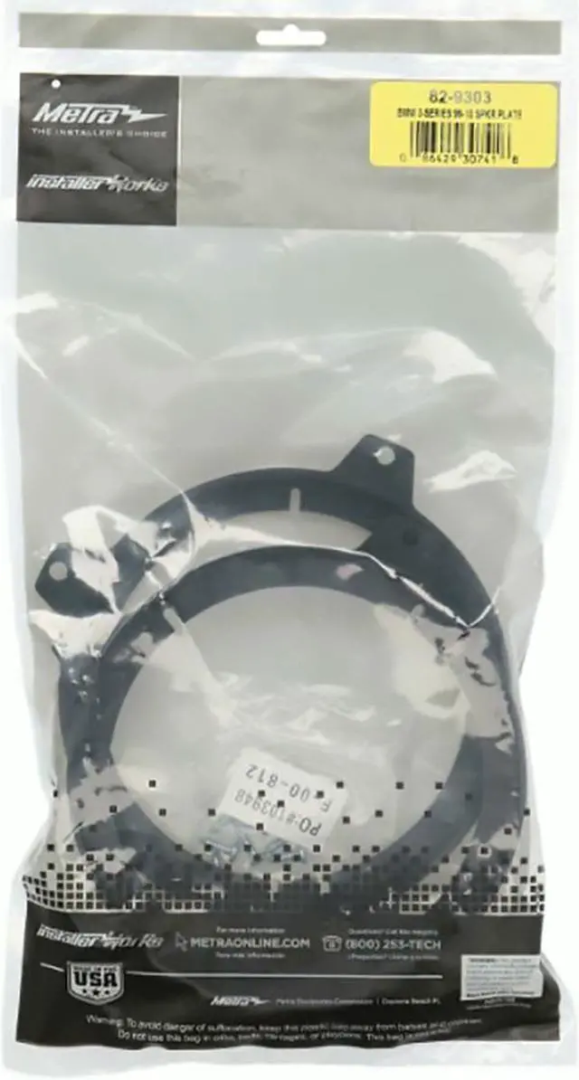 Alt view image 4 of 4 - Metra 82-9303 5.25-Inch Speaker Adapter for select 1999-2010 BMW 3-Series Vehicles