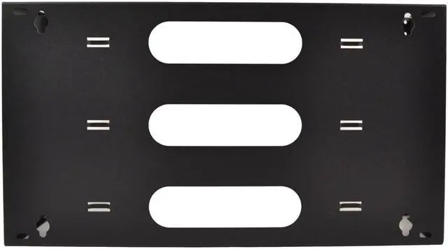 Alt view image 3 of 10 - 6U 19-Inch Hinged Steel Wall Mount Bracket Swing Out Patch Panel 6" Depth