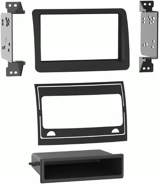 Main image of Metra 99-7395B Single or Double DIN Car Stereo Dash Kit for 2009-2012 Hyundai Elantra- Matte Black