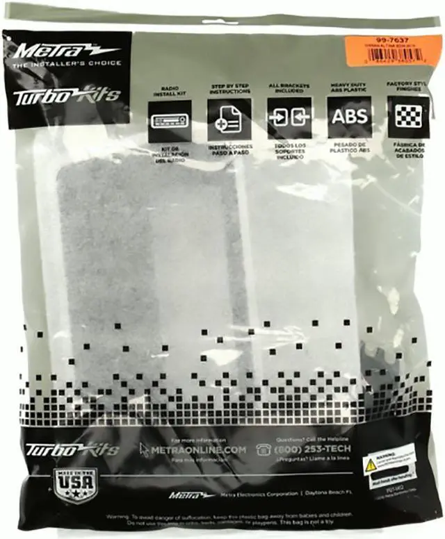 Alt view image 4 of 4 - Metra 99-7637 Radio Installation Kit Fits 19-20 Altima