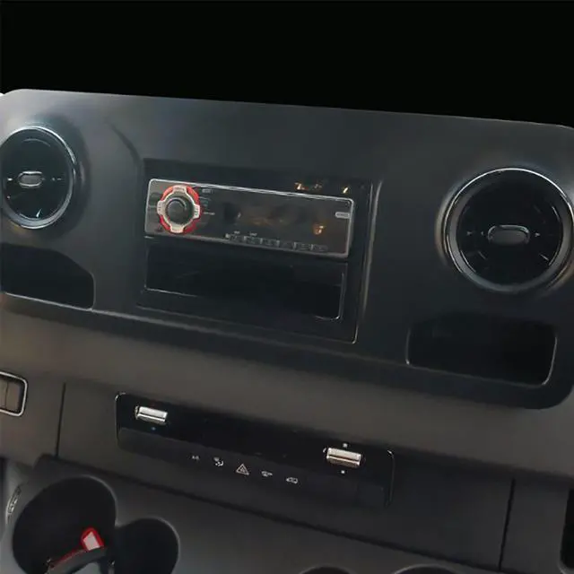 Alt view image 2 of 2 - Metra 99-8731 Single DIN Dash Kit ForSelect 2019-Up Mercedes-Benz Vehicles - Gloss Black