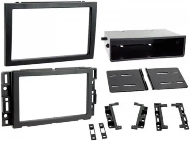 Alt view image 2 of 2 - Metra 99-3321B Single/Double DIN Matte Black Stereo Dash Kit with Pocket