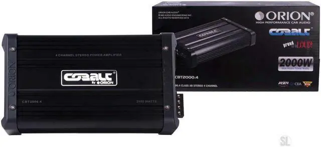 Alt view image 4 of 8 - ORION CBT2000.4 Orion Cobalt 4 Channel Amplifier 2000 Watts Max