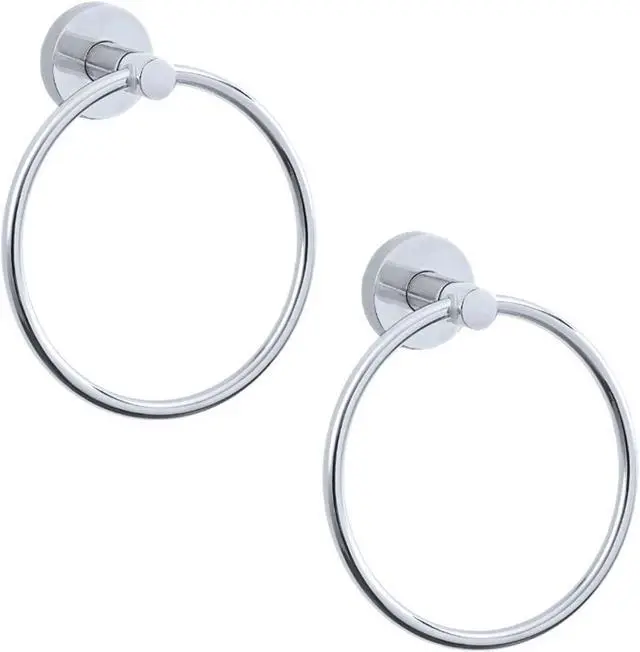 Main image of Better Homes & Gardens Prescott Towel Ring, Polished Chrome
