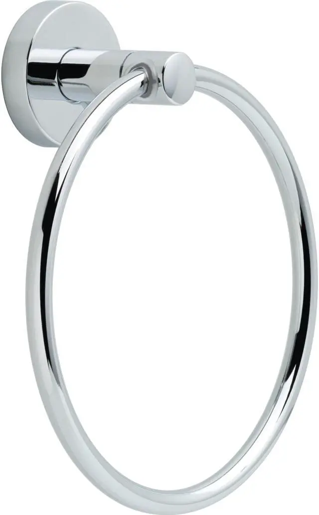 Alt view image 3 of 5 - Better Homes & Gardens Prescott Towel Ring, Polished Chrome