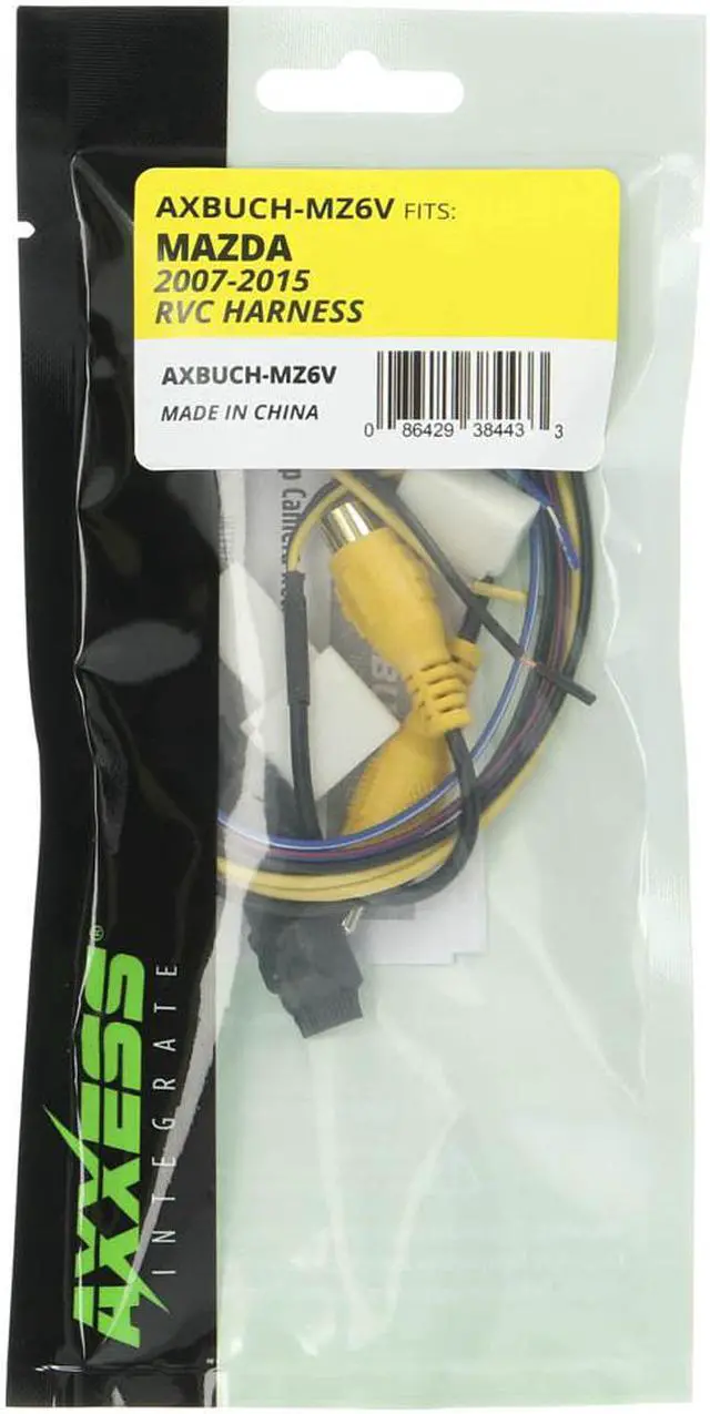 Alt view image 2 of 6 - Axxess AXBUCH-MZ6V Backup Camera Retain/Add-On Mazda 2007-2015 W/ AXCSD-6V