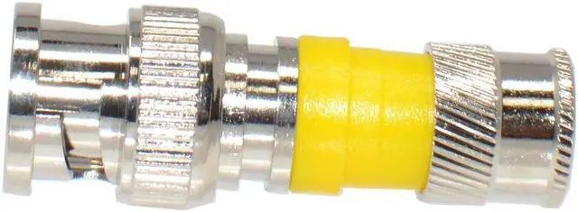Alt view image 3 of 3 - Logico BNC Type 75 Ohm Coaxial Coax RG6  CCTV Connector (5 Pack)