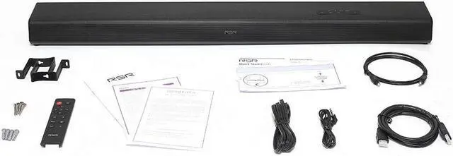 Alt view image 4 of 6 - RSR TB355 2.1 Channel Soundbar with Remote Built-in Subwoofer & Bluetooth