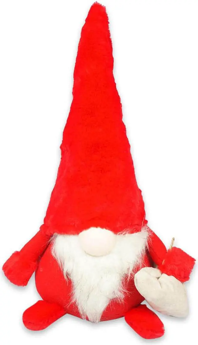 Main image of 20" Red Holiday Christmas Gnome Soft Indoor Outdoor Decoration
