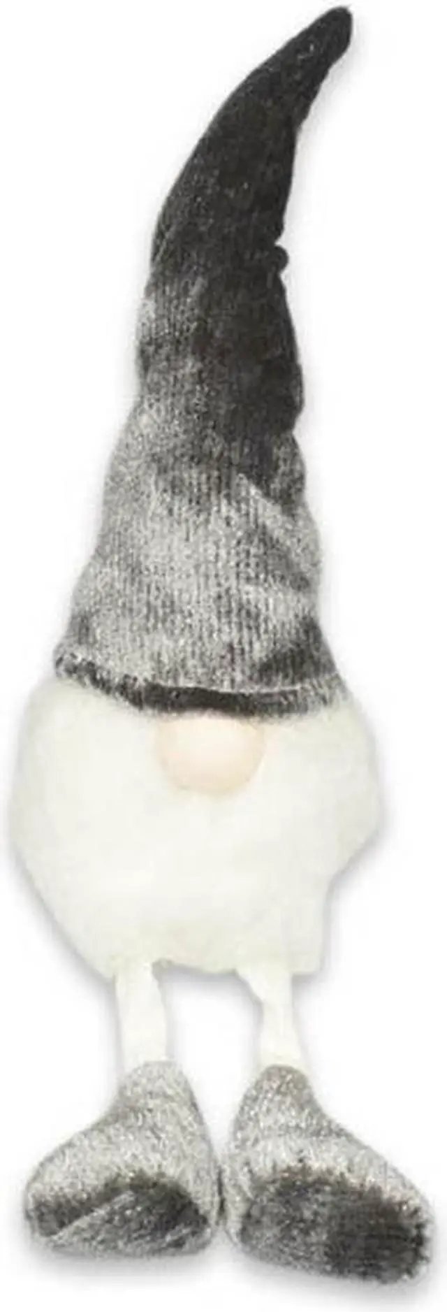 Main image of 12" Holiday Christmas Gnome Indoor/Outdoor Decoration Gray