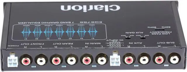 Alt view image 12 of 13 - Clarion EQS755 7-band Graphic Equalizer