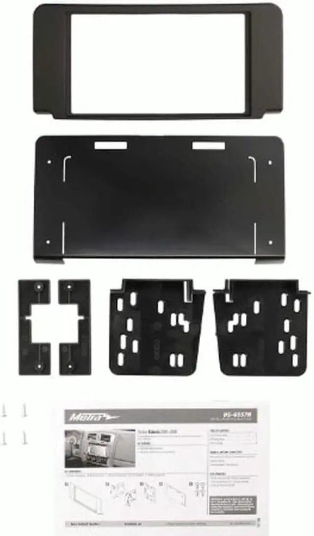Alt view image 5 of 7 - Metra 95-6557B Double DIN Car Dash Kit For Dodge Dakota 2005-2007 Matte Black