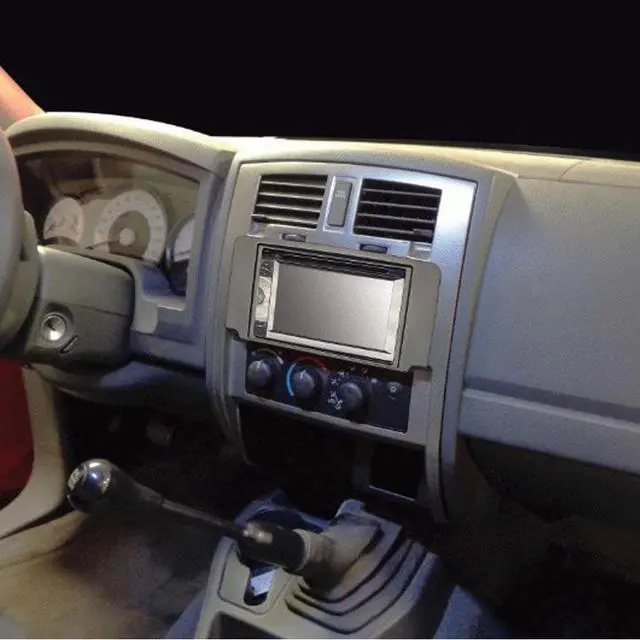 Alt view image 7 of 7 - Metra 95-6557B Double DIN Car Dash Kit For Dodge Dakota 2005-2007 Matte Black
