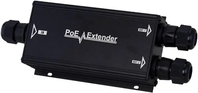 Alt view image 3 of 4 - POE-EX2003-2WP-60W 2 Ports Outdoor Waterproof Gigabit 60W PoE Aluminum Case Extender
