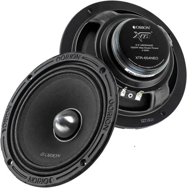 Main image of ORION XTR-654NEO 6.5" Midrange Speakers 1200 Watts Max Power 4 Ohms Car Audio