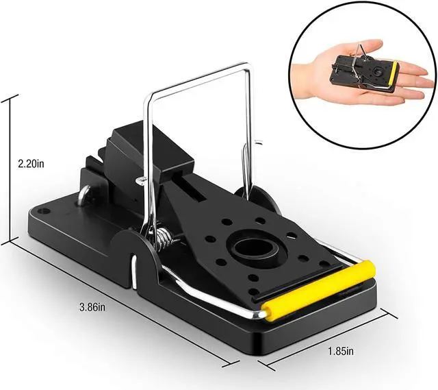Alt view image 3 of 6 - Mouse/Mice Traps for Indoor Sanitary Safe Reusable Mousetrap Catcher - 6 Pack