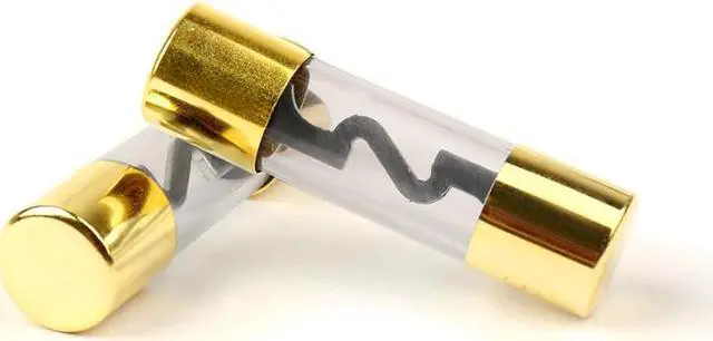 Alt view image 7 of 7 - Gold Plated Universal 4 or 8 Gauge Input/Output Inline AGU Fuse Holder with 40 Amp AGU Fuse