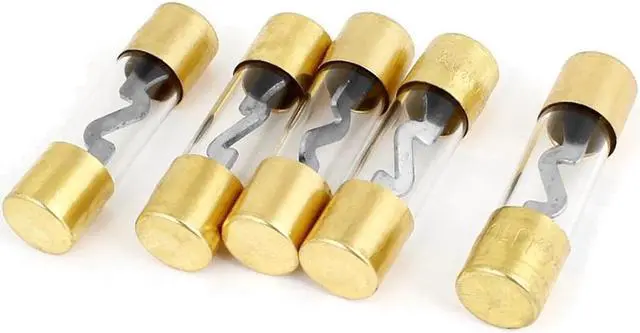 Alt view image 6 of 7 - Gold Plated Universal 4 or 8 Gauge Input/Output Inline AGU Fuse Holder with 100 Amp AGU Fuse