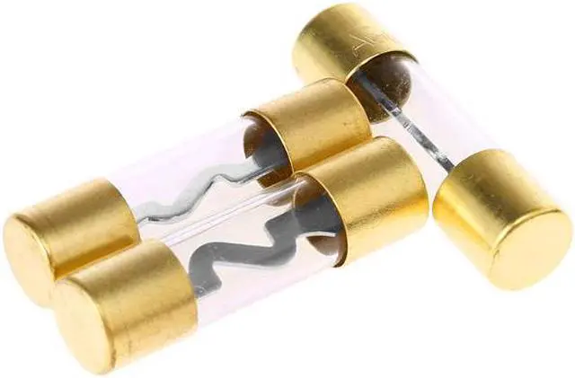Alt view image 5 of 7 - Gold Plated Universal 4 or 8 Gauge Input/Output Inline AGU Fuse Holder with 40 Amp AGU Fuse