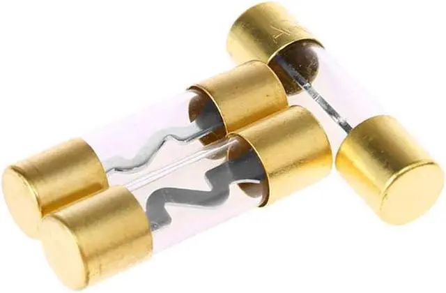 Alt view image 5 of 7 - Gold Plated Universal 4 or 8 Gauge Input/Output Inline AGU Fuse Holder with 30 Amp AGU Fuse