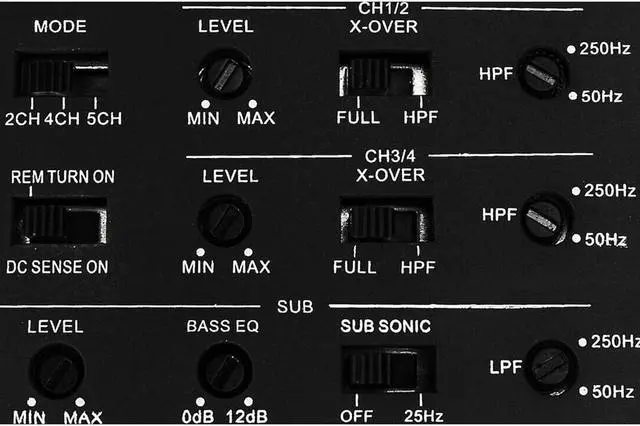 Alt view image 3 of 16 - MB Quart NA3-1000.5 Nautic Marine 1000 Watt 5 Channel Marine Amplifier w/ Bass Remote