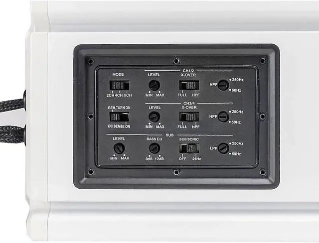 Alt view image 4 of 16 - MB Quart NA3-1000.5 Nautic Marine 1000 Watt 5 Channel Marine Amplifier w/ Bass Remote