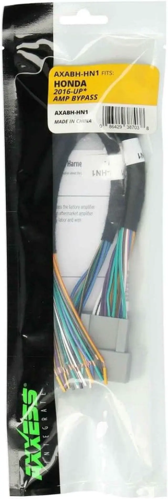 Alt view image 2 of 5 - Axxess AXABH-HN1 Aftermarket Amp Bypass Harness for Select 2016-Up Honda Vehicles
