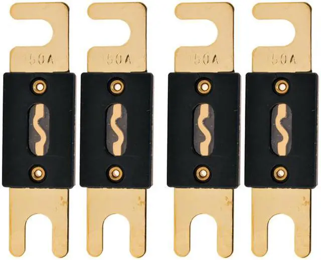 Main image of The Wires Zone High-Quality Gold Plated 150A Amp ANL Fuse (4 Pack)
