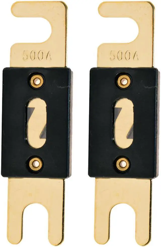 Main image of The Wires Zone High-Quality Gold Plated 500A Amp ANL Fuse (2 Pack)