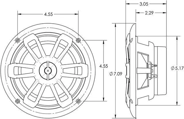 Alt view image 6 of 7 - MB Quart NF1-116
Nautic Series 6-1/2" shallow-mount marine speakers with white grilles