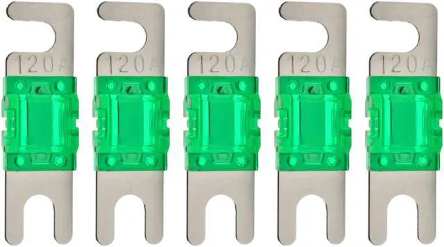 Main image of High-quality Nickel Plated 120A Amp Mini ANL Fuse (5 pack)