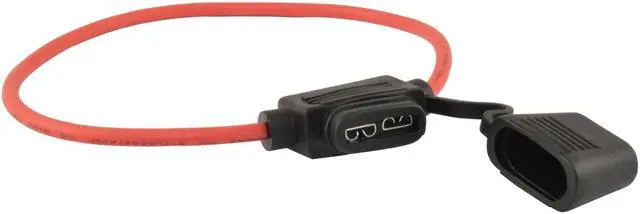 Alt view image 2 of 5 - ATC Fuse Holder 12 Gauge Red Waterproof with Cover Package of 10