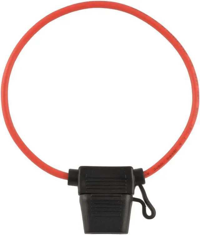 Alt view image 3 of 5 - ATC Fuse Holder 12 Gauge Red Waterproof with Cover Package of 10