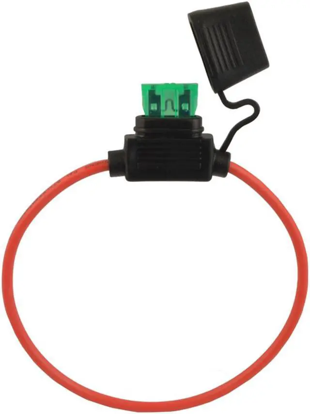 Alt view image 4 of 5 - ATC Fuse Holder 12 Gauge Red Waterproof with Cover Package of 10