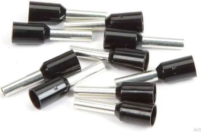 Alt view image 2 of 2 - Install Bay FVWT16 16 GA Ferrules Black Barrel (Package of 100)