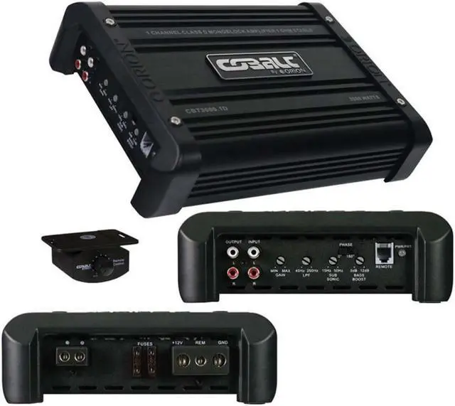 Alt view image 4 of 5 - Orion CBT3000.1D Cobalt Series Class D 3000W Max 1 Ohm Compact Car Audio Amplifier