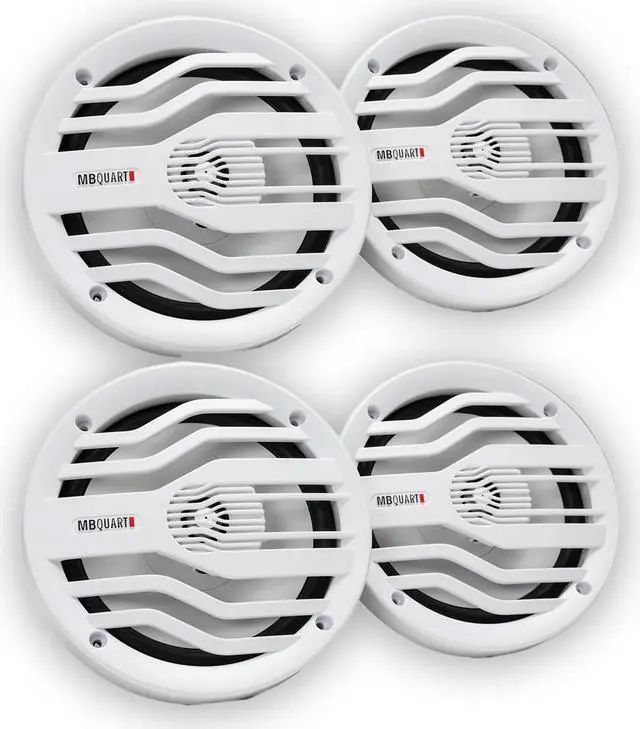 Main image of MB Quart NK2-116W 6.5" Nautic Series 2-Way Coaxial Marine Speakers 240W Max 120W RMS (2x Pairs)