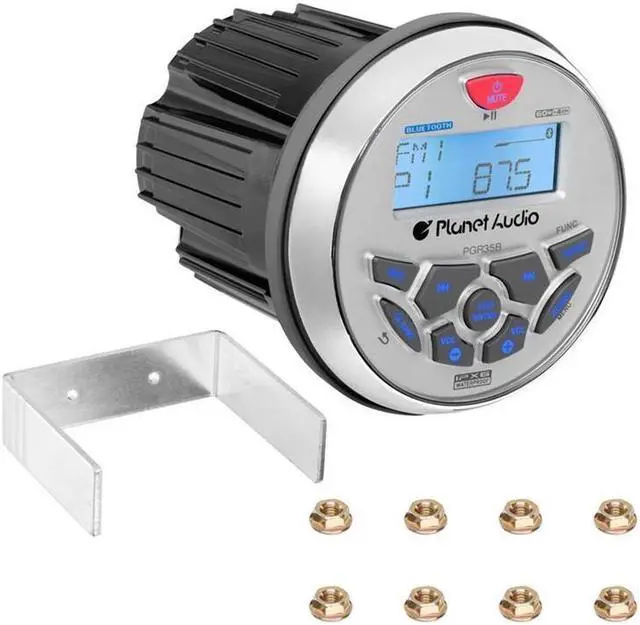 Alt view image 2 of 7 - Planet Audio PGR35B Marine Stereo & MB Quart NK2-116W 6.5" 2-Way Coaxial Marine Speakers ( 2 pair)
