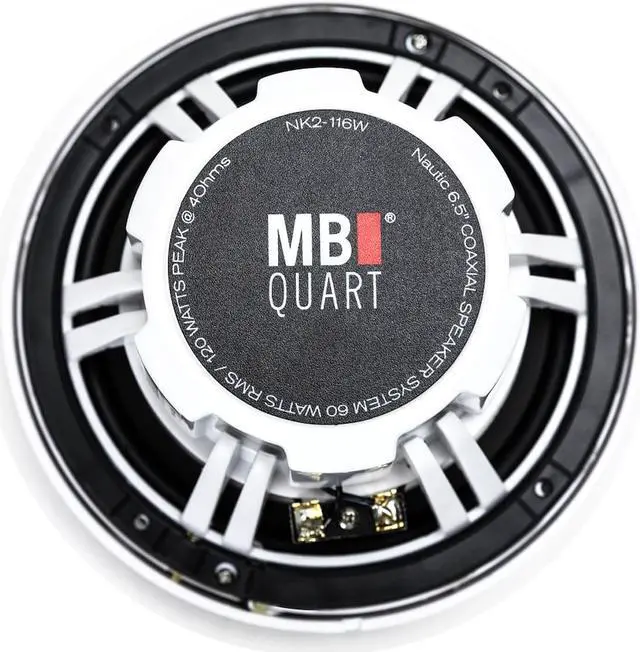 Alt view image 7 of 7 - Planet Audio PGR35B Marine Stereo & MB Quart NK2-116W 6.5" 2-Way Coaxial Marine Speakers