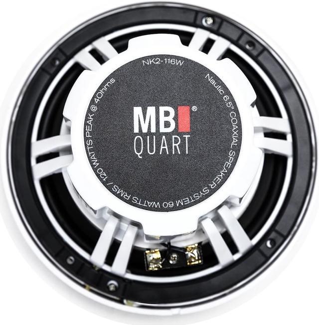 Alt view image 7 of 7 - MB Quart GMR-LED Multimedia Source Unit & NK2-116W 6.5" 2-Way Coaxial Marine Speakers (2 Pair)