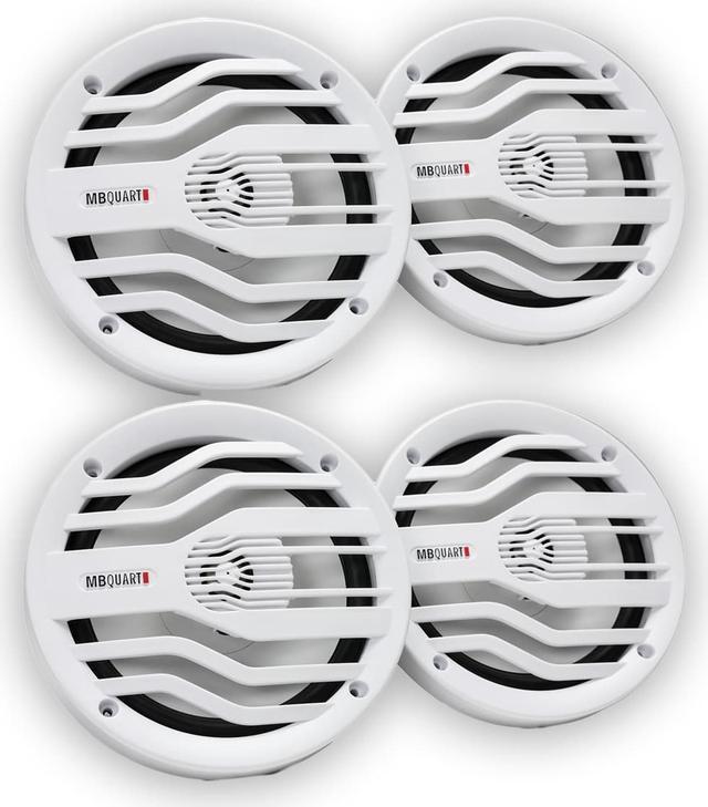 Alt view image 5 of 7 - MB Quart GMR-LED Multimedia Source Unit & NK2-116W 6.5" 2-Way Coaxial Marine Speakers (2 Pair)
