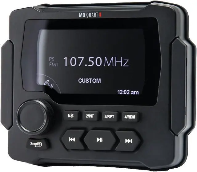 Alt view image 2 of 7 - MB Quart GMR-LED Multimedia Source Unit & NK2-116W 6.5" 2-Way Coaxial Marine Speakers (Pair)