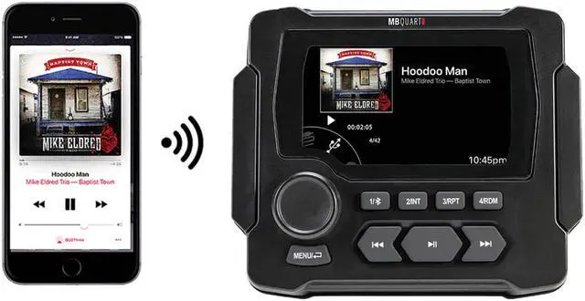 Alt view image 3 of 7 - MB Quart GMR-LED Multimedia Source Unit & NK2-116W 6.5" 2-Way Coaxial Marine Speakers (Pair)
