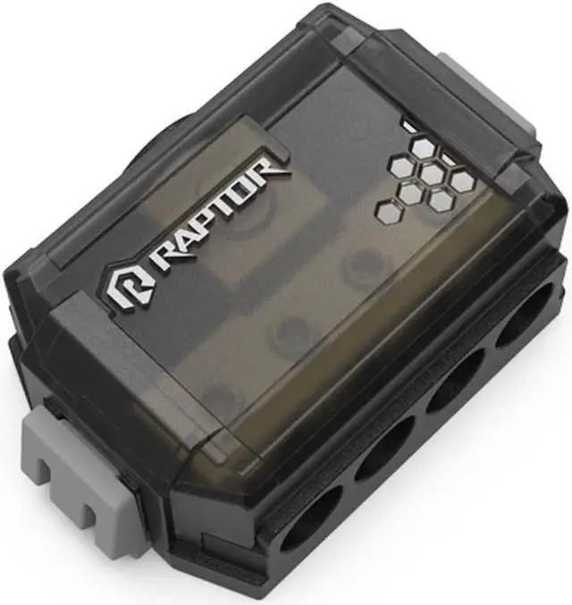 Main image of Raptor RDB2 MID SERIES 4-Position 24K Gold Plated Ground Distribution Block