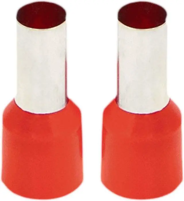 Alt view image 4 of 4 - Install Bay FRL8RD 8 GA Ferrules Red Barrel - 50 per bag