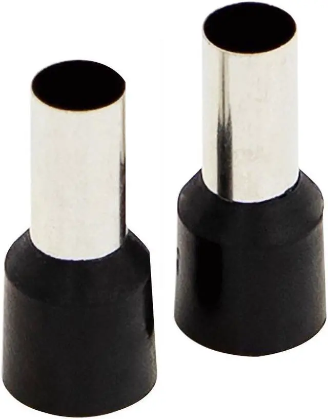 Alt view image 2 of 3 - Install Bay FRL8BK 8 Gauge Ferrules Black Barrel (Package of 50)