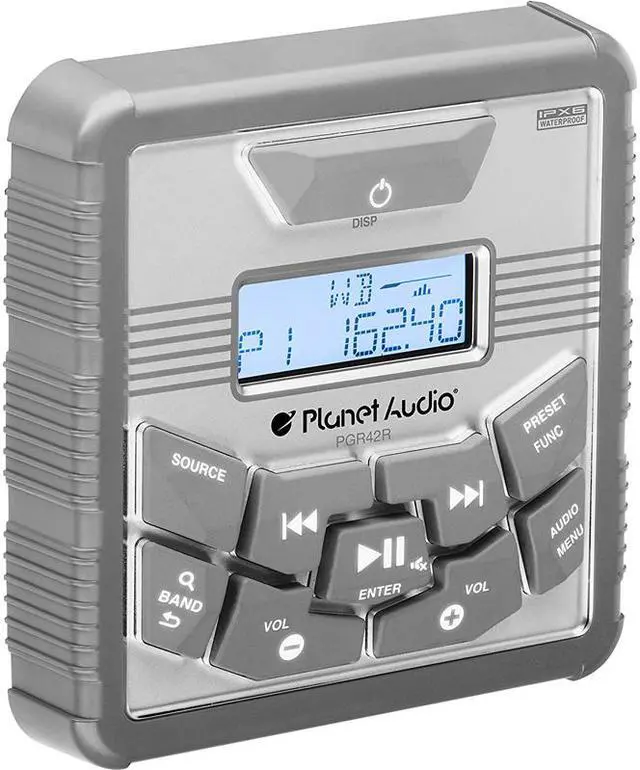 Alt view image 2 of 6 - Planet Audio PGR42R Weatherproof UV Coated Marine Gauge Remote for PGR45B